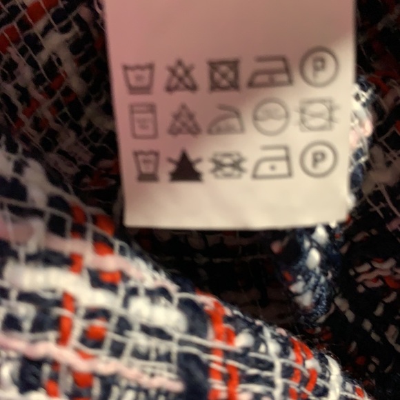 NWT Zara Tweed Blouse with Organza Sleeves Size S. - Picture 9 of 9